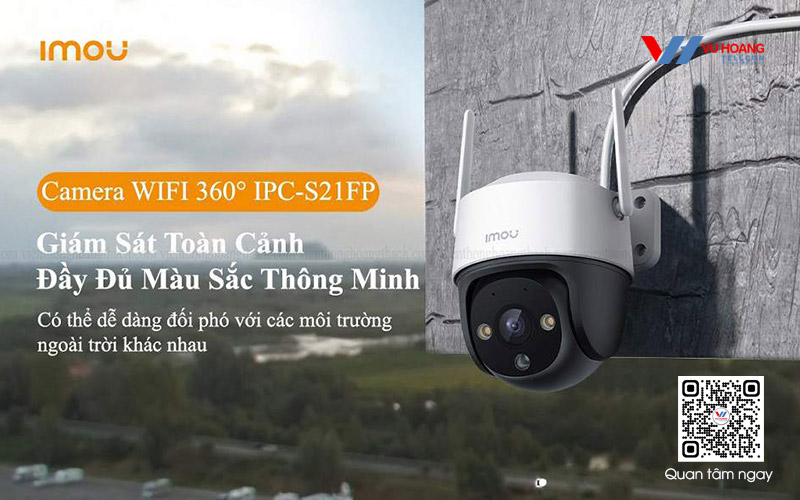 Bán camera WIFI ngoài trời IMOU IPC-S21FP 2MP giá rẻ