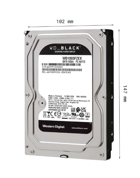 Ổ cứng Western Digital Black 6TB WD6004FZWX