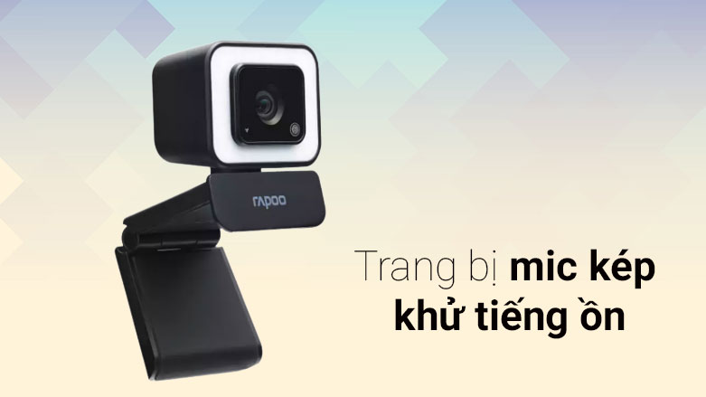 Webcam Rapoo C270L| Trang bị mic kép